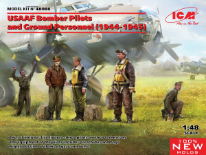 ICM 48088 USAAF Bomber Pilots+Ground Personnel 1/48