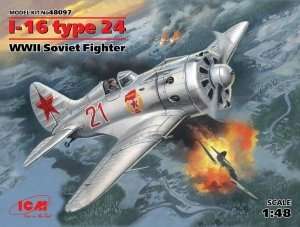 I-16 type 24 WWII Soviet Fighter in scale 1-48
