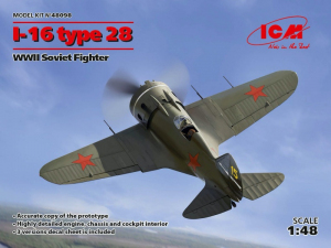 I-16 type 28 Soviet Fighter model ICM 48098 in 1-48