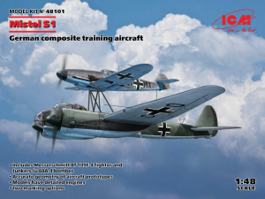 Mistel S1 German composite training aircraft model ICM 48101 in 1-48
