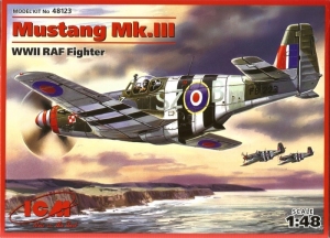 Mustang Mk.III WWII RAF Fighter model ICM 48123 in 1-48