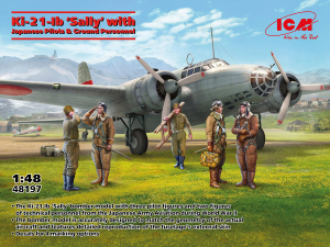 ICM 48197 Ki-21-Ib Sally w/Jap.Pilots & Ground Per 1/48