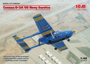 Cessna O-2A US Navy Service model ICM 48291 in 1-48