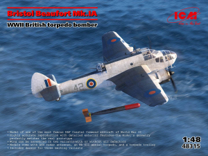 ICM 48315 Bristol Beaufort Mk.IA - British Torpedo Bomber 1/48