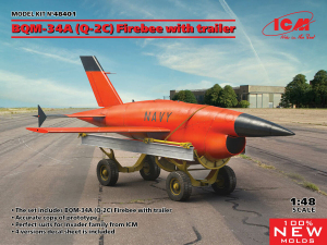 ICM 48401 BOM-34A (Q-2C) Firebee w/trailer 1/48