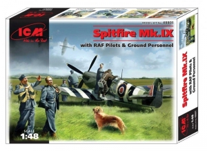 Spitfire Mk.IX with RAF Pilots model ICM 48801 in 1-48