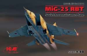 Model Soviet Reconnaissance Plane MiG-25 RBT scale 1-48