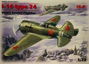 I-16 Type 2 Soviet Fighter model ICM 72071 in 1-72