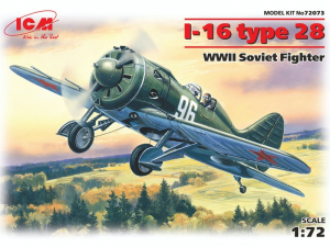 I-16 Type 28 WWII Soviet Fighter model ICM 72073 in 1-72