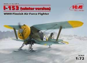 Fighter I-153 winter version in scale 1-72 ICM 72075