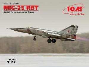 MiG-25 RBT Soviet Reconnaissance Plane model ICM 72172