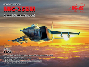MiG-25 BM Soviet Strike Aircraft model ICM 72175 in 1-72