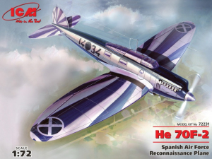 He 70F-2 Spanish Air Force Reconnaissance Plane model ICM 72231