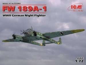 Night Fighter Fw 189A-1 in scale 1-72 ICM 72293