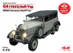 G4 1935 Soft Top WWII German Staff Car model ICM 72472