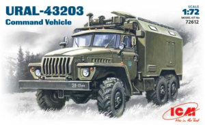 URAL-43203 Command Vehicle model ICM 72612 in 1-72