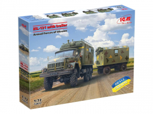 ICM 72817 Truck ZiL-131 with Trailer - Armed Forces of Ukraine 1/72