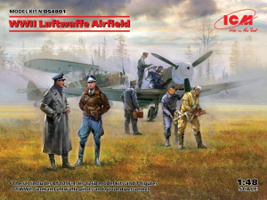 WWII Luftwaffe Airfield model ICM DS4801 in 1-48