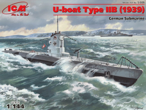 U-Boat Typ IIB model ICM S.009 in 1-144