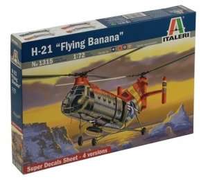 Helicopter H-21 Flying Banana in scale 1-72