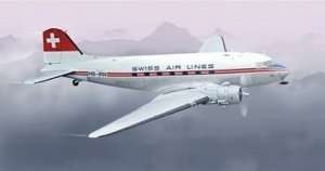 Italeri 1349 model samolotu DC-3 Swissair