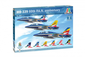 MB-339 60th PAN anniversary Italeri 1461 in 1-72 Contains 3 Models