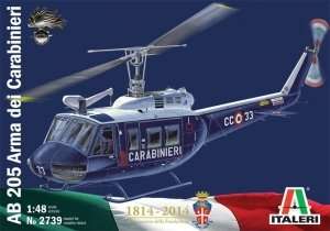 Helicopter AB 205 Arma dei Carabinieri in scale 1-48 Italeri 2739