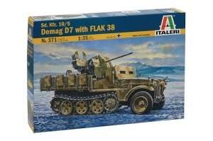 Italeri 371 Sd.Kfz.10/5 Demag D7 with FLAK 38