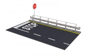 Guard Rail and Road Secton for display Italeri 3864