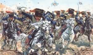 British Hussars - Crimean War - figure in scale 1-72