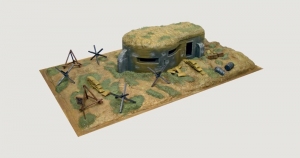 Bunker and Accessories model Italeri 6070 in 1-72 