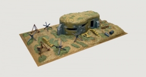 Bunker and Accessories model Italeri 6070 in 1-72