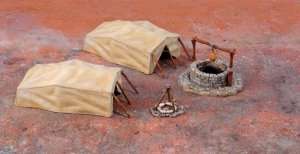 Desert Well and Tents in scale 1-72 Italeri 6148