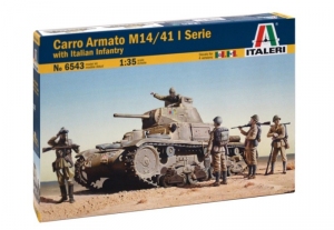 Carro Armato M14-41 I Serie with Italian Infantry model Italeri