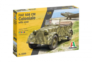 Fiat 508 CM Coloniale with crew model Italeri 6550 in 1-35