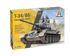 Italeri 6758 Czołg T-34/85 Zavod 112 Mod. 1944 (polska kalkomania) 1/35