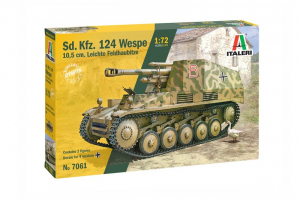 Sd.Kfz.124 Wespe 10.5 cm Leichte Feldhaubitze model Italeri 7061 in 1-72 