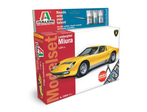 Italeri 72002 Zestaw z farbami i narzędziami model Lamborghini Miura 1-24