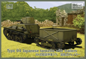 Model IBG 72045 Type 94 Japanese tankette with trailers