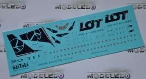 Decals PLL LOT Embraer 195 - 144D008 