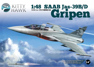 Kitty Hawk 80118 Saab JAS 39 B/D Gripen 1/48