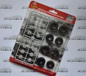 LAV series 8x8 Tires - 325/85 R16 XML - in scale 1-35