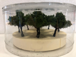 Krzewy średnia zieleń 10szt model 2 - 4 cm Freon nr KRZ2S 