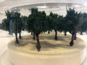 Krzewy ciemna zieleń 10szt model 2 - 4 cm Freon nr KRZ3C 