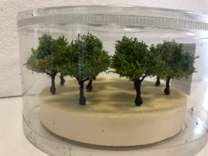 Krzewy jasna zieleń 10szt model 2 - 4 cm Freon nr KRZ1J