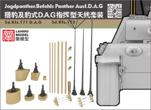 LANMO Model LM35012 Jagdpanther & Befehls-Panther Ausf. D/A/G Antenna Kit 1/35