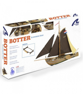 New Fishing Boat Botter 1:35 Wooden Model Ship Kit Artesania 22125