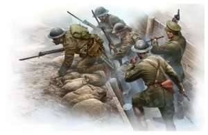 MB 35114 Brytyjska piechota przed atakiem , WWI 