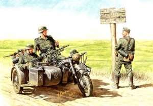 MB 3539 Niemieccy motocykliści, 1940-1943