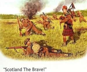 MB 3547 Figurki brytyjskich żołnierzy - regiment szkocki